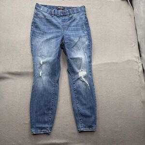 Judy Blue Jeans Womens 14W Blue High Rise Skinny Jegging Distressed JB88255MD